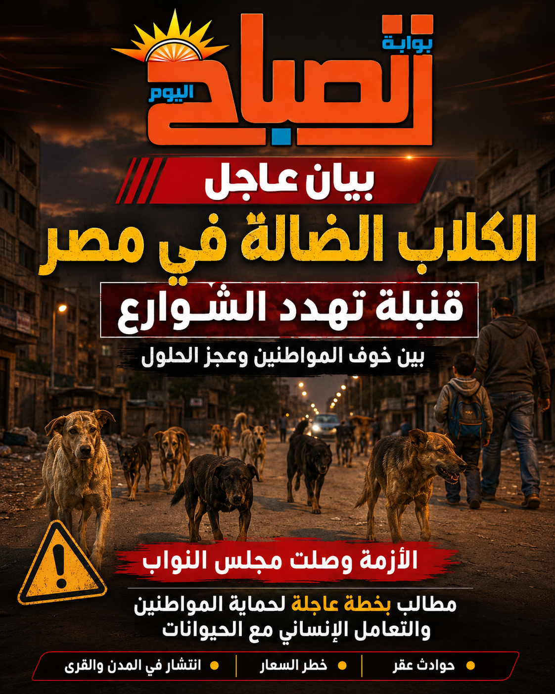 الكلاب الضالة في مصر تصل البرلمان.. بيان عاجل بعد حوادث مأساوية تهدد الأطفال